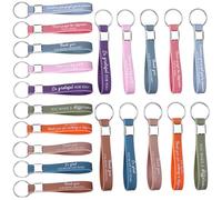 30 Pcs Thank You Keychain Gifts Inspirational Quote Key Chains Motivational Silicone Keyrings Employee Appreciation Gifts Going Away Farewell Gifts for Teacher Coworker Staff Office School Supplies