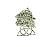 30 Pcs Tibetan Silver Triangle Celtic Knot Jewelry Making Charms Pendant