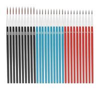 30 Pcs Tiny Detail Paint Brushes #0#00#000 3 Size Fine Paint Brush Artists Paint Brushes Nylon Hair Painting Brush