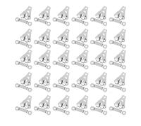 30 Pcs Trouser Fasteners Hook and Bar Silver Hook and Eye Sew On Eye Fastener Closures for Skirts, Trousers, Sewing, Tailoring and Clothing Repairs