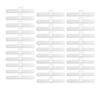 30 Pcs Vertical Blind Hangers, Vertical Blinds Replacement Slats and Blind Replacement Parts, Repair Parts Spare and Replacement Slat Top Hangers Spare Parts For Repair (White), 89mm Double Hole Hang