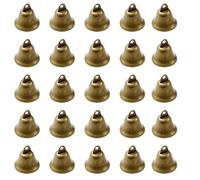 30 PCS Vintage Christmas Decorations, Retro Brass Bell Christmas Tree Decorations, Butter Bell Wind Chimes for DIY Crafts, Wedding, Pet Training, Holiday Decor, 3.2 x 3 x 3 cm