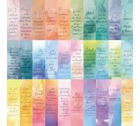 30 Pcs Watercolor Bible Bookmark for Book Friends as Reading Markers,Bible Paper Bookmark for Gifts Book Tracker Bookmarks School Supplies,Waterproof UV Varnish,Page Clip Paper Bookmark Set.