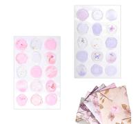 30 PCS Wax Seal Sticker Self Adhesive Envelope Seal Stickers Transparent Acrylic Adhesive Stamp Sticker for Stamp Invitations Envelopes and Craft Projects