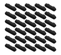 30 Pcs Weep Hole Covers, White PVC Window Drainage Cover Caps for UPVC Window Sill Vents, Replacement Drain Covers for Window Frame Moisture Control (Black)