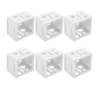30 pcs White ABS Blind Bracket for Louvered Window Blinds, Low Profile | 3.8x3.8x2.8cm Size, Left and Right Mounting Brackets, Easy Install for Interior Frame Tops