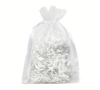 30 pcs White Organza Bags Large 20 x 30cm Sheer Mesh Gift Bag with Drawstring for Candy Makeup Baby Shower Wedding Favour Christmas Jewelry Pouch Birthday Christmas (White(20x30))