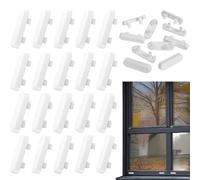 30 Pcs Window Drainage Cover Caps, Weep Hole Covers, Trickle Vents for UPVC Window Sill Cover, Plastic Window Sill End Caps, PVC Window Drain Caps, White ABS Bright for Double Glazing Caps