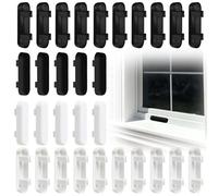 30 Pcs Window Drainage Cover Caps Weep Hole Covers Window Replacement Drainage Caps Double Glazing Cover Caps UPVC Double Glazing Caps for UPVC Windows(15Pcs Black&15Pcs White)
