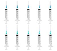 30-Piece 2ml Dispensing Kit 10 × 2ml Tips with 10 x Blue (21) & 10 Green (23) Applicator Tips Precision Liquid Measuring Tools for Laboratory, Craft & Cosmetic Use - Individually Packaged