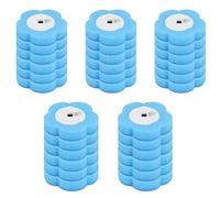 30 piece disposable toilet brush replacement head, toilet brush replacement, efficient cleaning, suitable for various scenarios, hygienic and convenient (Ocean Blue)