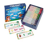 30-Piece Interactive Reusable Flash Cards | Teaching Aid With Colorful Style, Read And Rhyme Book, Bright Visual Design With Reusable Writing Feature, Kids Education Resource For Travel Use