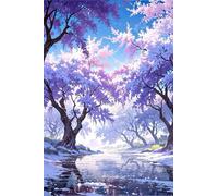 30 Piece Jigsaw Puzzles for Adults, Educational Games, Difficult, Logic Puzzles, Flower Trees River Puzzles for Adults, Puzzle 30 Pieces