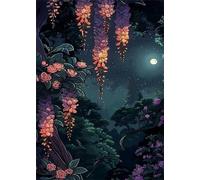 30 Piece Jigsaw Puzzles for Adults, Educational Games, Difficult, Logic Puzzles, Moon Flowers Trees Puzzles for Adults, Puzzle 30 Pieces