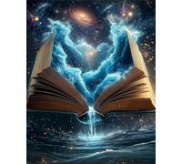 30 Piece Jigsaw Puzzles for Adults, Impossible Hard Difficult Challenging jigsaw puzzle 30 pieces adult Puzzles Classic Educational Games 25x20cm,Cosmic Sky Book