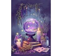 30 Piece Jigsaw Puzzles for Adults, Impossible Hard Difficult Challenging jigsaw puzzle 30 pieces adult Puzzles Classic Educational Games 25x20cm,Purple Magic Ball