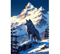 30 Piece Jigsaw Puzzles for Adults Snow Mountain Animals Challenging Puzzle Educational Games Puzzle for Adults 30 Pieces Family Game Great Gift Idea, 9.8 x 7.9 inch
