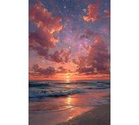 30 Piece Jigsaw Puzzles for Adults Sunset Starry Sky, Educational Games, Challenging & Brainteasing for Men Women Elders Seniors, Puzzle 30 Pieces