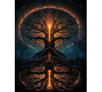 30 Piece Jigsaw Puzzles for Adults, Tree of Life 9.8x7.9 inch, Challenging Brain Teaser Puzzle, Premium Cardboard Hobby Gift for Adults & Seniors