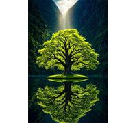 30 Piece Jigsaw Puzzles for Adults, Tree of Life Lake Classic Puzzle, 9.8x7.9 inch, Premium Interlocking No Dust, Family Indoor Activity