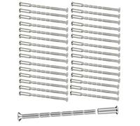 30 Piece M3 Door Handle Screw Connecting Bolts and Sleeves, Door Handle Fixing Screw for Door Handle Roses Knobs Escutcheons