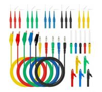 30 Piece Multimeter Test Kit With Rear Probe Pins And for ALLIGATOR Clips For Automotive Diagnostic Electrical Repair And Laboratory Testing