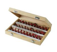 30 Piece Tct Router Bit Set 1/2" Shank Tungsten Carbide Blade Laminate Worktop