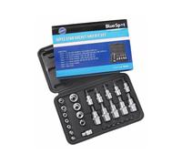 30 Piece Torx Socket Set & Case - Star Bit Blue Spot 14 01529 Male Female - set socket torx star bit blue spot piece 14 01529 male female 30 sockets