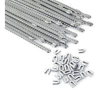 30 Pieces 1/4 x 9.4 Inch Spiral Steel Boning Precut with 30 Steel Boning Tips Corset Boning for Sewing Corsets Costume Making Structure and Form for Corsets Costume Set