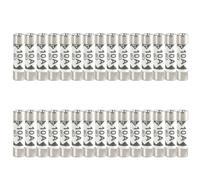 30 Pieces 10 Amp Ceramic Fuses Circuit Safety Tube Temperature Resistant for Household Plug and Electrical Safety High Sensitivity