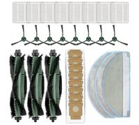 (30 Pieces) 105 Combo Replacement Parts for iRobot Roomba Combo 2 Essential robot Y051042, Roomba 105 Combo Robot Accessories, 3 Roller Brush, 8 Side Brushes, 8 HEPA Filters 8 Dust Bags, 5 Mop Pads
