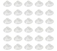 30 Pieces 20mm Mini Suction Cups Clear Without Hooks Professional PVC Plastic Sucker Pads for Decoration Wall Home Bathroom Kitchen Car