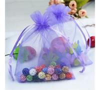 30 Pieces 20x30cm Large Organza Bags Organza Gift Bags Jewellery Drawstring Bags Jewellery Pouches Mesh Wedding Favour Bag for Birthday and Wedding, Party, Christmas, Gift Packaging (Light Purple)
