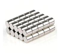 30 Pieces 6x8mm DIY Personalized Multi-Use for Fridge Door Whiteboard Magnetic Map Magnetic Screen Door Bulletin Boards Refrigerators Round Cylinder Magnets