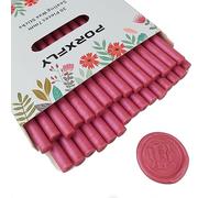30 Pieces 7mm Sealing Wax Sticks for Glue Gun,PORXFLY Mini Wax Seal Sticks Great for Cards Envelopes,Wedding Invitations,Gift Wrapping,Wine Packages (Plum Purple)