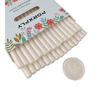 30 Pieces 7mm Sealing Wax Sticks for Glue Gun,PORXFLY Mini Wax Seal Sticks Great for Cards Envelopes,Wedding Invitations,Gift Wrapping,Wine Packages (Pearl White)