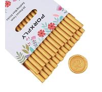 30 Pieces 7mm Sealing Wax Sticks for Glue Gun,PORXFLY Mini Wax Seal Sticks Great for Cards Envelopes,Wedding Invitations,Gift Wrapping,Wine Packages (Glod)