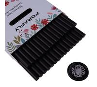 30 Pieces 7mm Sealing Wax Sticks for Glue Gun,PORXFLY Mini Wax Seal Sticks Great for Seals Stamp,Cards Envelopes,Wedding Invitations,Gift Wrapping,Wine Packages (Black)