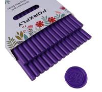 30 Pieces 7mm Sealing Wax Sticks for Glue Gun,PORXFLY Mini Wax Seal Sticks Great for Seals Stamp,Cards Envelopes,Wedding Invitations,Gift Wrapping,Wine Packages (Purple)