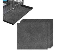30 Pieces Bird Cage Liners,Disposable Parrot Cages Cushion Mat Cuttable Pet Pad Bird Cage Cushion Supplies,Thick Felt Pad Liners, 18 x 20 inch (Grey)