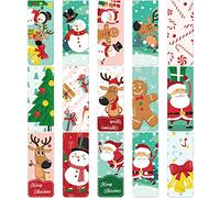 30 Pieces Christmas Bookmarks Magnetic Bookmarks Cute Magnet Page Clips Bookmark with Santa Snowman Reindeer Pattern for Kids Students School Home Reading Office Stationery
