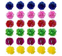 30 Pieces Colorful Cat Toys Rustle Sound Ball, Mylar Crinkle Balls, Kitten Toy Crinkle Paper Ball, Cat Crinkle Balls Chew and Chase, Interactive Cat Toy Crinkle Ball Indoor to Keep Fit and Active