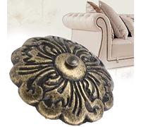 30 Pieces Cyan Bronze Upholstery Nail Retro Flower Shape Decorative Tack Zinc Alloy Material for Classical Doors, Chinese Drums, Bags