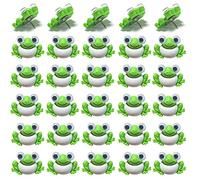 30 Pieces Frog Creative Push Pins Cute Thumb Tack Pushpins Decorative Frogs Drawing Pins for Photos Wall, Maps, Bulletin Board , Cork Boards, Whiteboard, Office or Home (Frog)