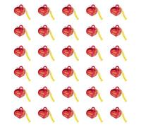 AWHAO 30 Pieces Gift Boxes with Cap, Candy Box with, Party Decoration, Treat Box, Easy to Assemble, Adorable, Red