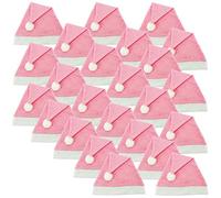 30 Pieces in Set Christmas hat Santa Claus Winter Hats Sant Martin Pink Rose M1