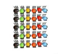30 Pieces Ladybug Shaped Plant Clips, Colourful Flower Stem Holders for Phalaenopsis Orchid Support, For Plastic Garden Ties with For Easy Installation for Climbing Plants