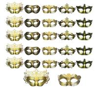 30 Pieces Masquerade Masks Venetian Mardi Gras Antique Masks with Strap for Women Men Carnival Prom Mask Party