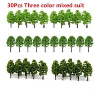 30 Pieces Model Trees for Train Layouts 3 5cm Miniature Landscape Scenery Decoration for Sand Table Building Model and Architecture