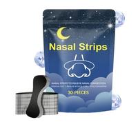 30 Pieces Nose Tapes for Congestion,Nose Strips for Breathing,Nighttime Nasal Strips for Sleeping Nighttime Daily Routine Cold Recovery Seasonal Care Post-Exercise Bedroom Work Travel